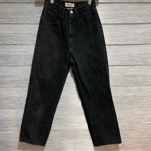Vintage Guess Jeans Pants Trousers 27 USA Made 80s Black Denim